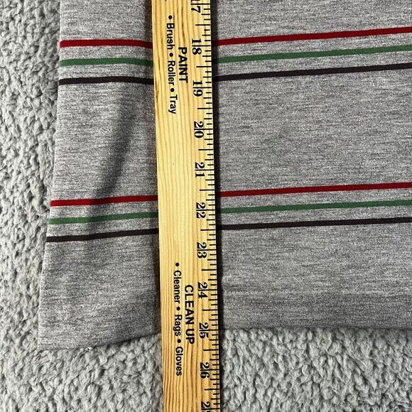 Rugby Polo Shirt Mens XL Short Sleeve Collared Striped Preppy Sporty - Picture 6 of 7
